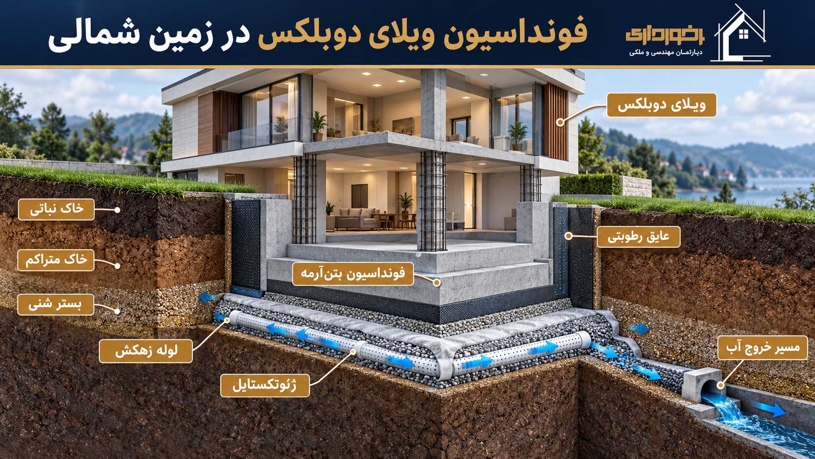 فوندانسیون ویلا در تنکابن 